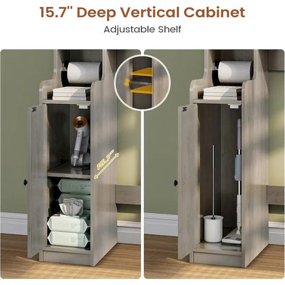 Over The Toilet Bathroom Storage Cabinet Toilet Storage Shelves