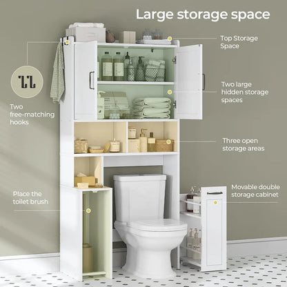 Over The Toilet Bathroom Storage Cabinet Toilet Storage Shelves